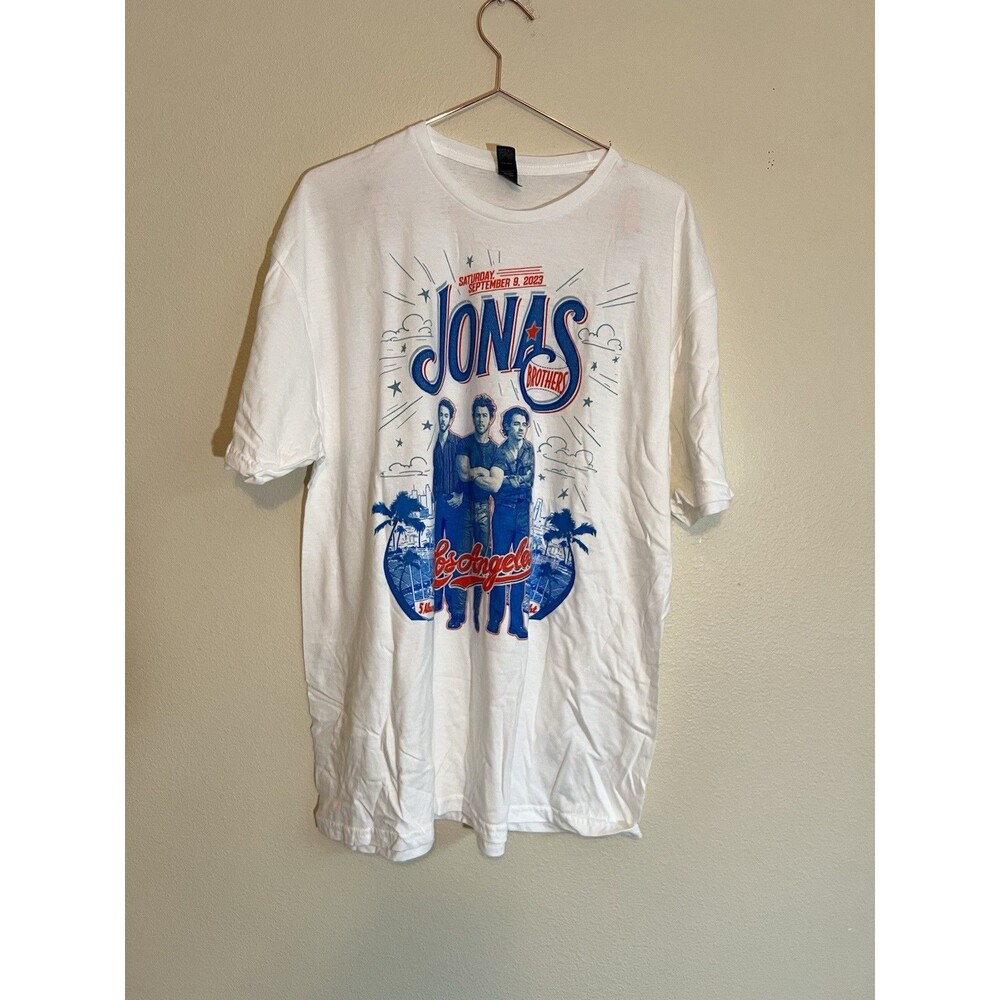 Jonas Brothers Los Angelas September Concert Official‎ Tshirt White Size XL